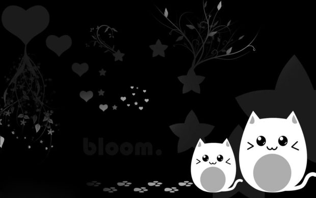 Cute Black and White Wallpaper HD.