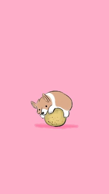 Cute Cartoon Dog Wallpaper for Android.