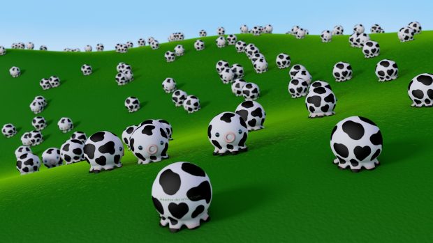 Cute Cow Wide Screen Wallpaper HD.
