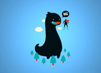 Cute Dino Wallpaper for Desktop.