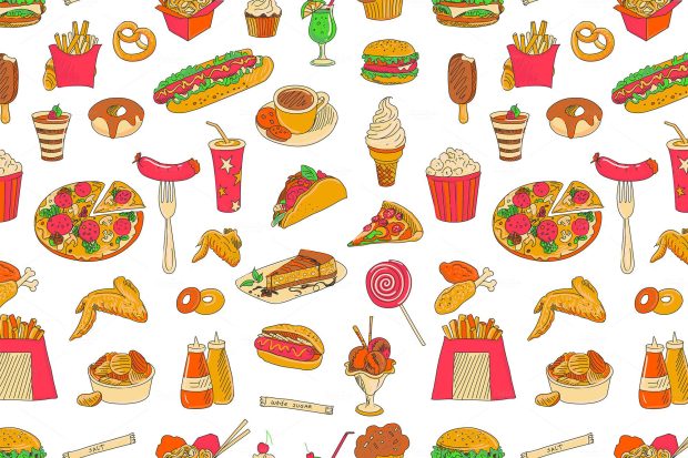 Cute Food Backgrounds for PC.