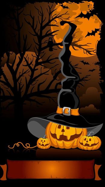 Cute Halloween  iPhone HD Wallpaper Free download.
