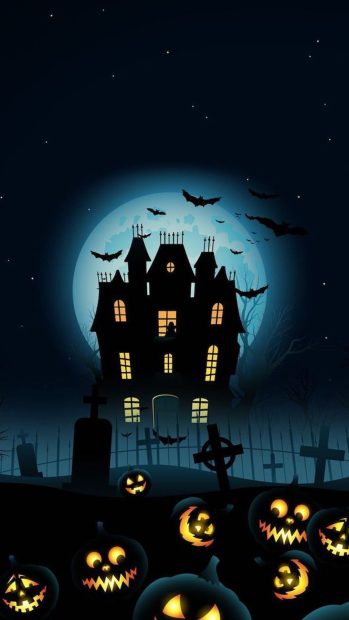 Cute Halloween  iPhone Wallpaper HD Free download.