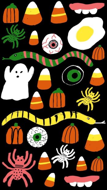 Cute Halloween  iPhone Wallpaper High Quality.