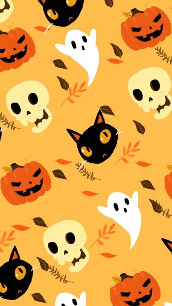 Cute Halloween  iPhone Wallpaper High Resolution.
