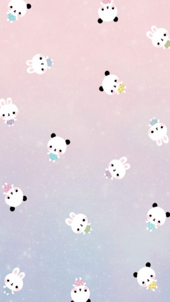 Cute Kawaii Background for Mobile.