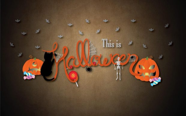 Cute Kids Halloween Wallpaper.