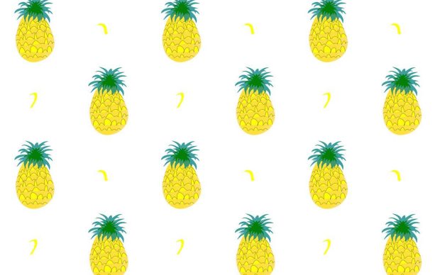 Cute Pineapple Art Photo.