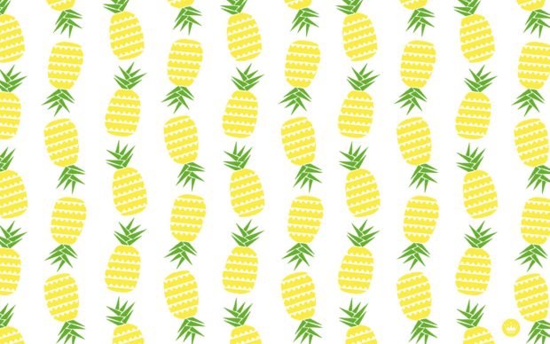 Cute Pineapple Background.