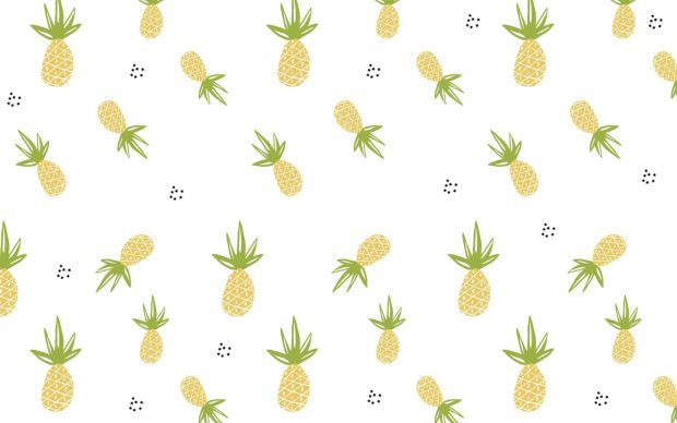 Cute Pineapple HD Wallpaper Computer.