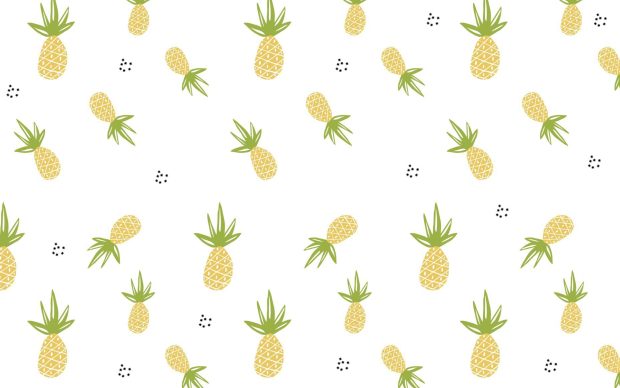 Cute Pineapple HD Wallpaper Computer.
