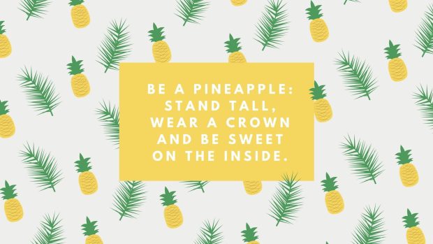 Cute Pineapple Wallpaper HD Free download.