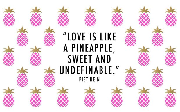 Cute Pineapple Wallpaper Quote.