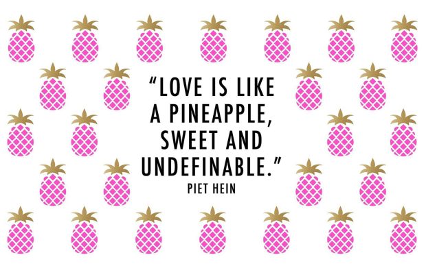 Cute Pineapple Wallpaper Quote.