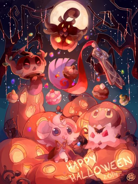 Cute Pokemon Halloween Wallpaper Collection for Mobile.