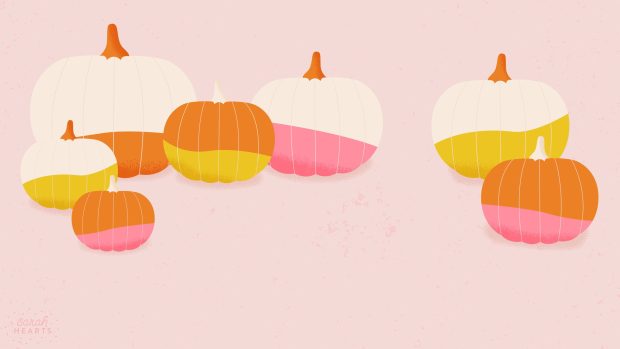 Cute Pumpkin Background.