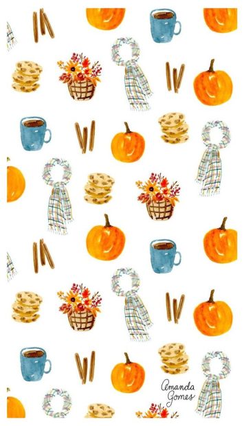 Cute Pumpkin iphone wallpaper with pumpkin.