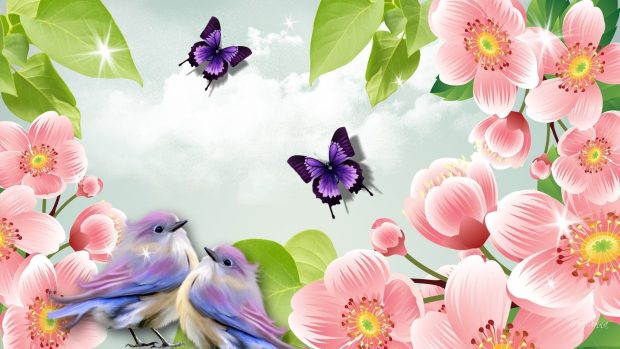 Cute Spring Wallpaper 1920x1080.