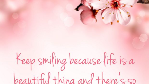Cute Spring Wallpaper Quote.