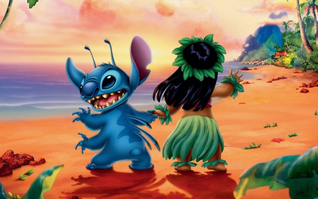 Cute Stitch Background.