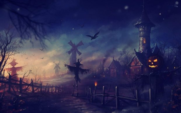 Dark Halloween Wallpaper.