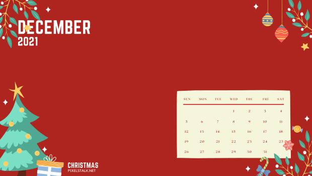December 2021 Calendar HD Wallpaper.