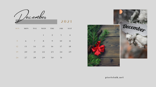 December 2021 Calendar Wallpaper.
