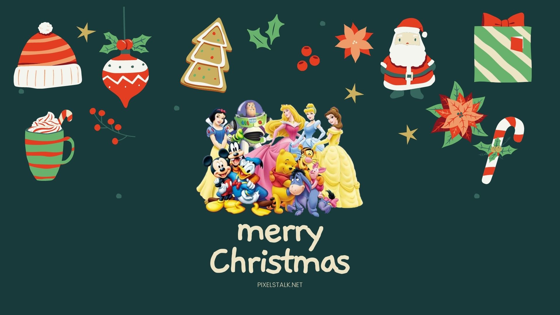 Free Download Disney Christmas Wallpapers HD for Desktop 