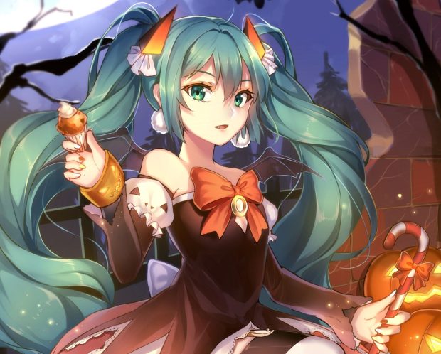 Download Halloween anime wallpaper for android and PC.
