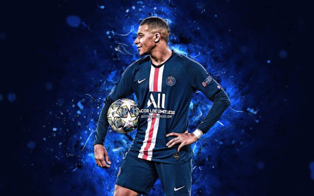 Download Wallpaper 4k Kylian Mbappe PSG.