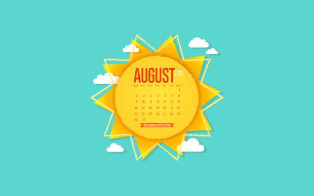 Download wallpapers HD 2021 August Calendar.