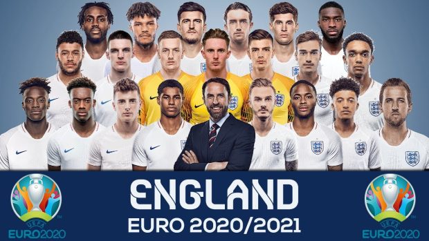 England Euro 2020 2021 Football Team.