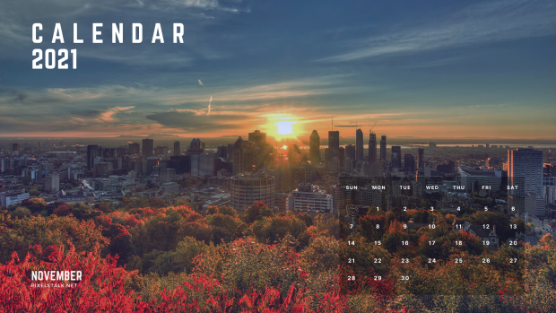 Fall Calendar Wallpapers on 2021 November.