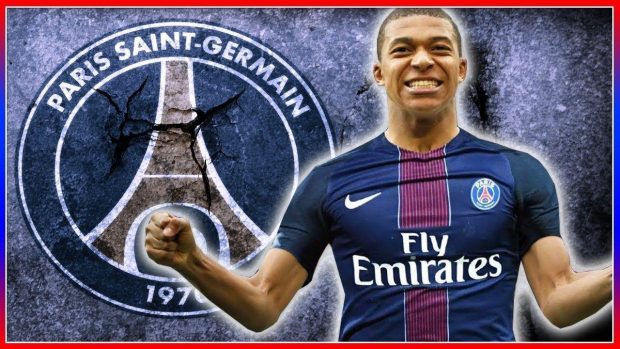 Football Star Mbappe PSG Wallpaper 3.