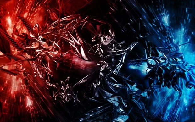 Free Download Cool Red and Blue Wallpaper Computer.