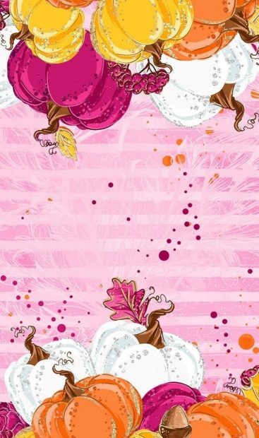 Free Download Pink Thanksgiving iPhone Wallpaper.