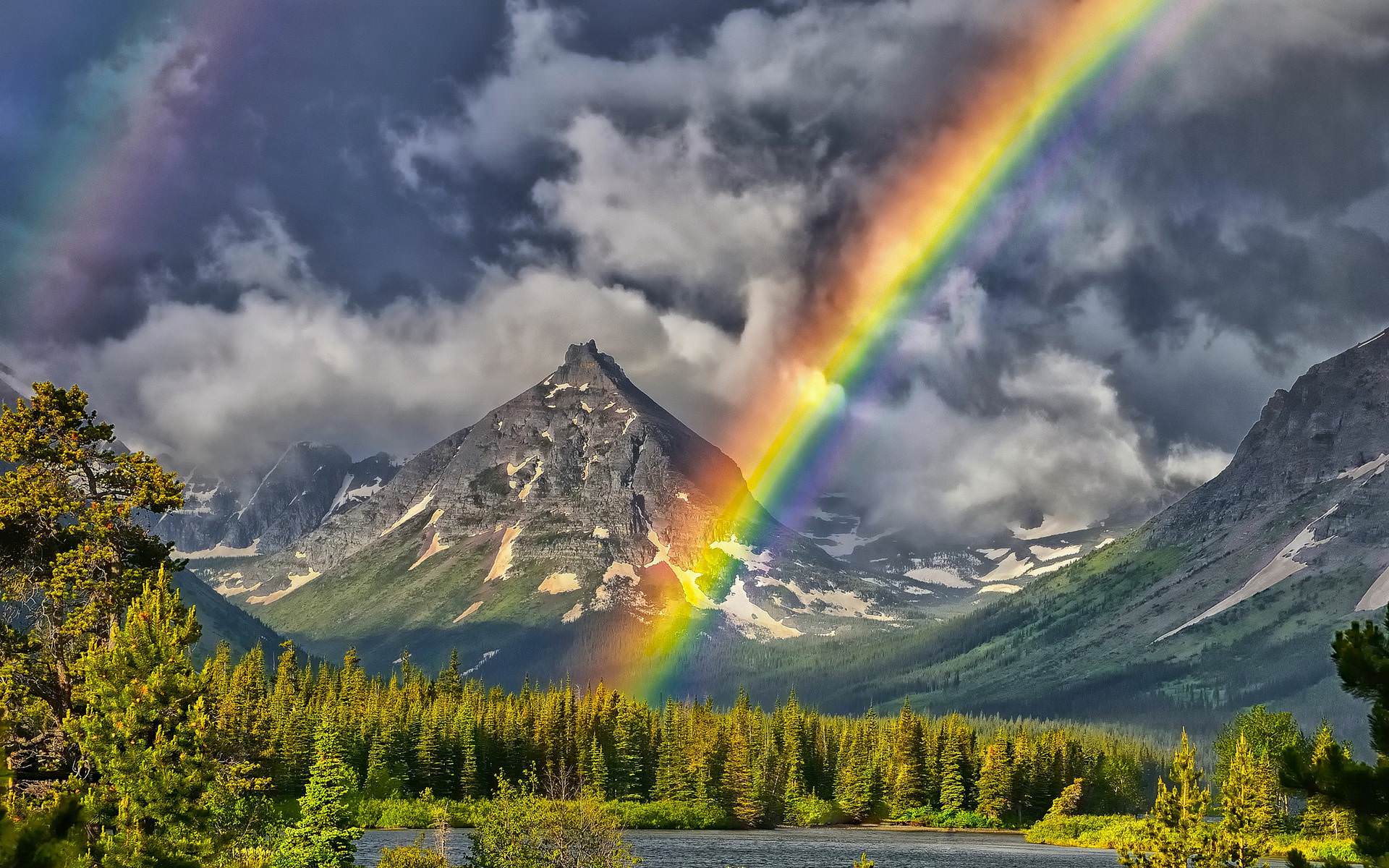 Rainbow Background HD wallpaper