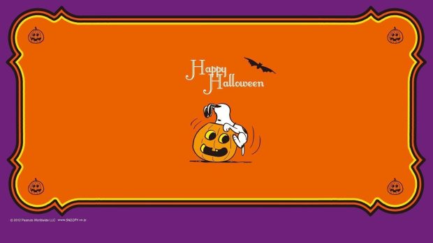 Free Download Snoopy Halloween Computer Wallpaper.
