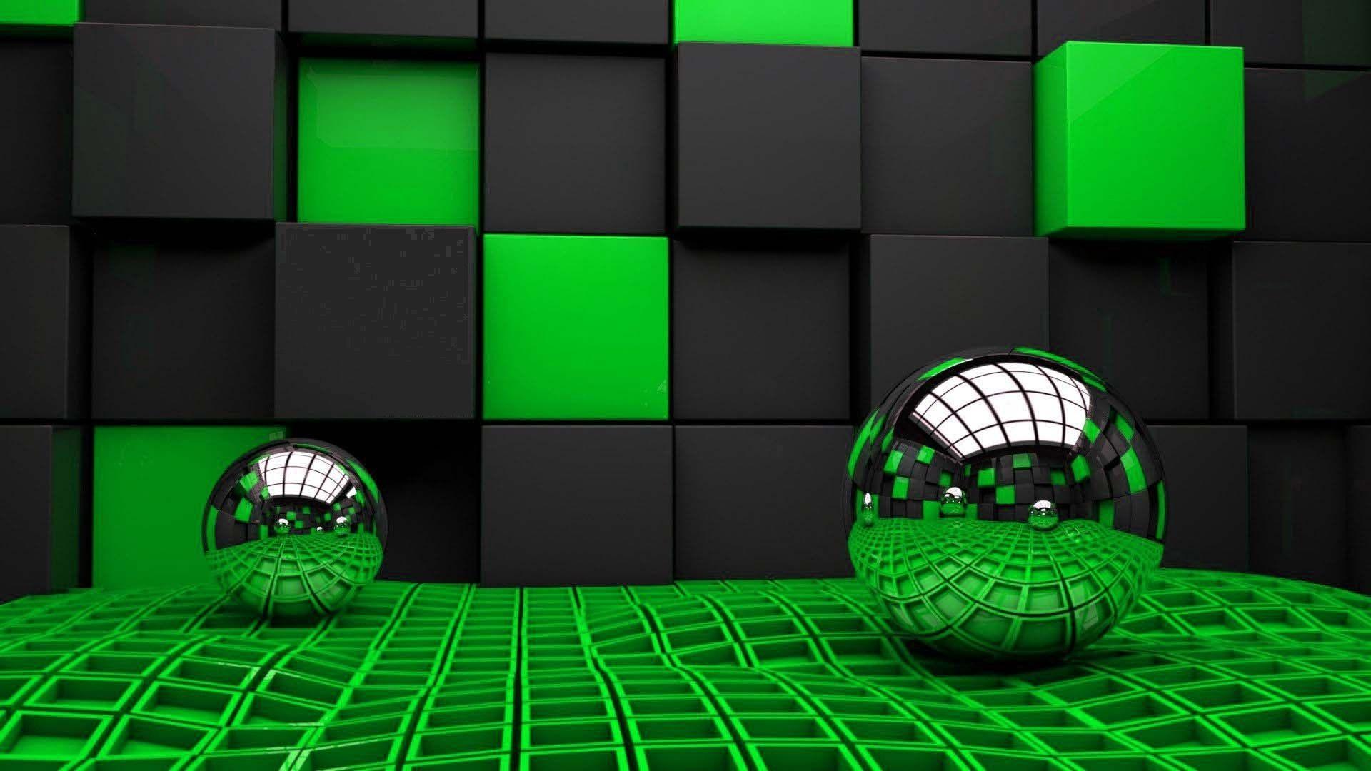 Green And Black Square 4K HD Abstract Wallpapers  HD Wallpapers  ID 40500