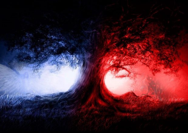 Free download Cool Red and Blue Wallpaper HD.