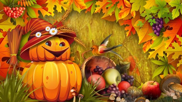 Free download Fall Pumpkin Wallpaper.