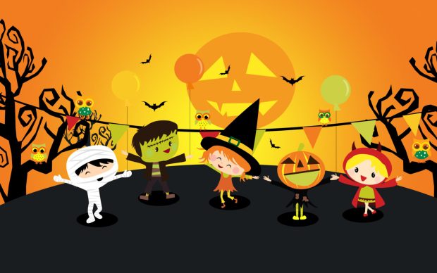 Free download Kids Halloween Backgrounds HD.