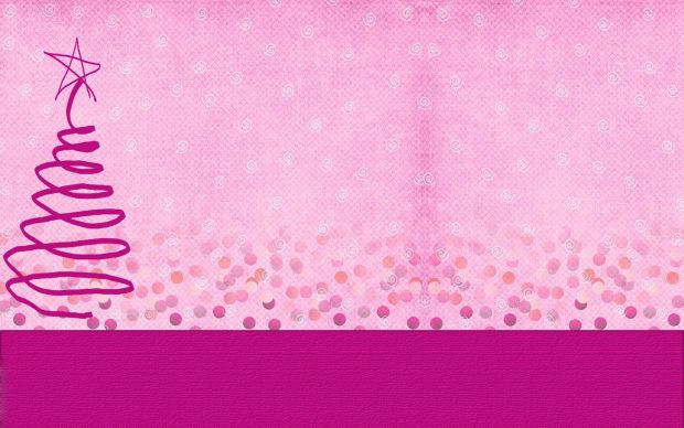 Free download Pink Christmas Wallpaper HD.
