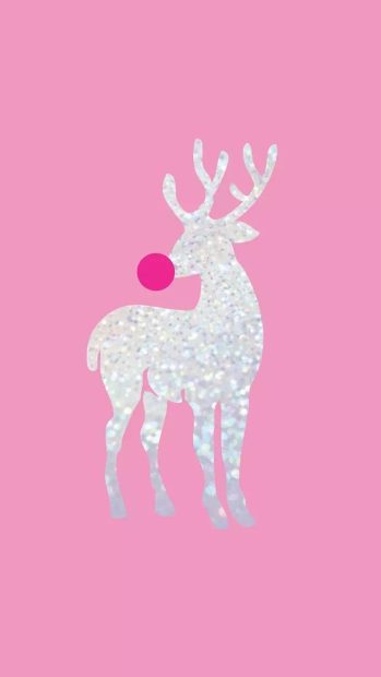 Free download Pink Christmas iPhone Wallpaper.