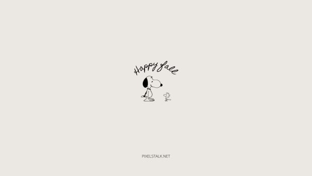 Free download Snoopy Fall Wallpaper HD.