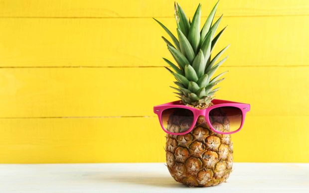 Funny Aesthetic Pineapple Wallpaper HD.
