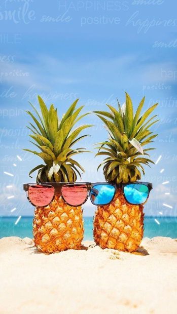 Funny Cute Pineapple Backgrounds.