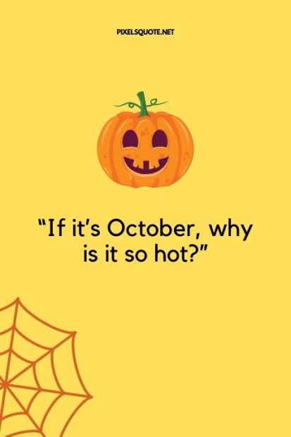 Funny October Quotes.