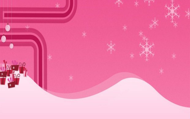 Girly Christmas HD Wallpaper.