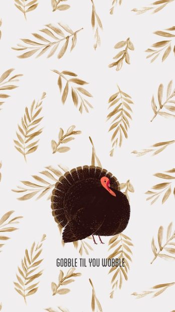 Girly and cute Thanksgiving wallpaper iPhone.